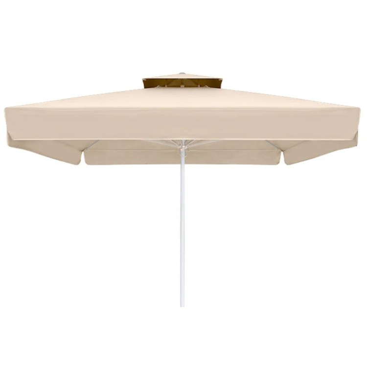 Ομπρέλα κήπου τηλεσκοπική 350x350cm 8 ακτίνες polyester μπεζ TREND