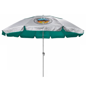 Ομπρέλα θαλάσσης WindGuard 220cm 10 ακτίνες ενισχυμένες με μηχανισμό κλίσης polyester πετρόλ MAUI&SONS
