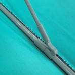 Ομπρέλα θαλάσσης WindGuard 220cm 10 ακτίνες ενισχυμένες με μηχανισμό κλίσης polyester πετρόλ MAUI&SONS