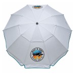 Ομπρέλα θαλάσσης WindGuard 220cm 10 ακτίνες ενισχυμένες με μηχανισμό κλίσης polyester πετρόλ MAUI&SONS