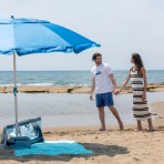  Ομπρέλα θαλάσσης 220cm 10 ακτίνες με μηχανισμό κλίσης polyester μπλε NAUTICA   