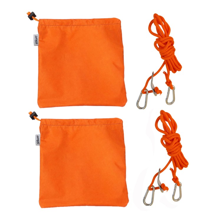 Σάκοι άμμου με σχοινιά δύο τεμαχίων πορτοκαλί SOLART Σάκοι άμμου με σχοινιά δύο τεμαχίων πορτοκαλί SOLART