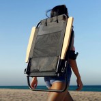 Καρέκλα παραλίας 67x68x88cm μαύρο MAUI&SONS Καρέκλα παραλίας 67x68x88cm μαύρο MAUI&SONS