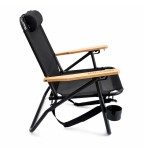 Καρέκλα παραλίας 67x68x88cm μαύρο MAUI&SONS Καρέκλα παραλίας 67x68x88cm μαύρο MAUI&SONS