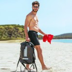 Στεγανό σακίδιο 30lt tarpaulin μαύρο MAUI&SONS