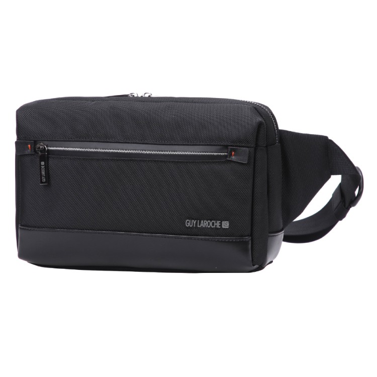 Τσάντα μέσης/χιαστί 3lt microfiber polyester μαύρο GUY LAROCHE