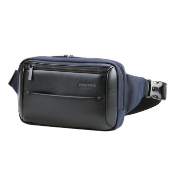 Τσάντα μέσης/χιαστί 2lt microfiber polyester μπλε NAUTICA