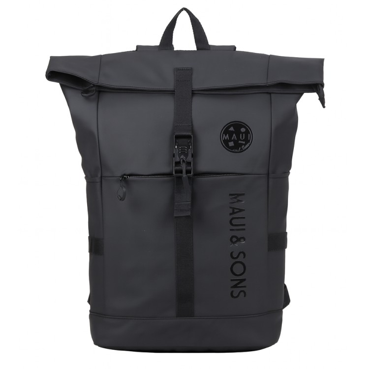 Backpack 20lt polyester μαύρο MAUI&SONS