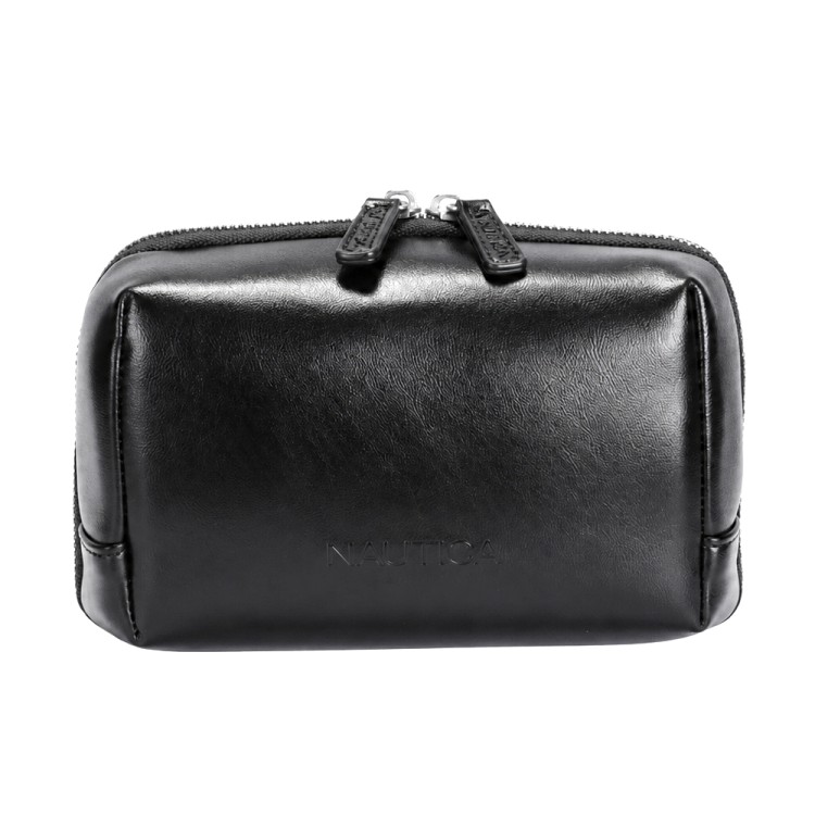 Tech pouch 1lt polyester & PU μαύρο NAUTICA