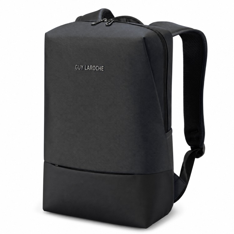 Backpack 15lt polyester μαύρο GUY LAROCHE Backpack 15lt polyester μαύρο GUY LAROCHE