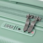 Βαλίτσα καμπίνας expandable σκληρή PP 20'' celaton green με 4 ρόδες ύψους 55cm GUY LAROCHE