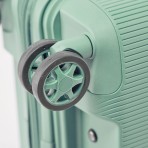 Βαλίτσα καμπίνας expandable σκληρή PP 20'' celaton green με 4 ρόδες ύψους 55cm GUY LAROCHE