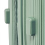 Βαλίτσα καμπίνας expandable σκληρή PP 20'' celaton green με 4 ρόδες ύψους 55cm GUY LAROCHE