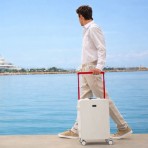 Βαλίτσα καμπίνας πολυκαρβονική 20'' λευκή με 4 ρόδες ύψους 55cm NAUTICA