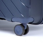 Βαλίτσα μεγάλη σκληρή PP 28'' μπλε με 4 ρόδες ύψους 75cm NAUTICA