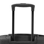 Βαλίτσα μεσαία σκληρή PP 24'' μαύρη με 4 ρόδες ύψους 65cm NAUTICA
