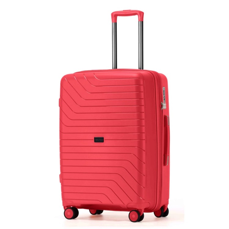 Βαλίτσα μεσαία expandable σκληρή PP 24'' κόκκινο με 4 ρόδες ύψους 65cm NAUTICA Βαλίτσα μεσαία expandable σκληρή PP 24'' κόκκινο με 4 ρόδες ύψους 65cm NAUTICA