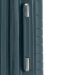 Βαλίτσα καμπίνας expandable σκληρή PP 20'' γκρι/πράσινη με 4 ρόδες ύψους 55cm NAUTICA