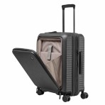 Βαλίτσα καμπίνας expandable πολυκαρβονική 20'' silver grey με 4 ρόδες ύψους 55cm NAUTICA