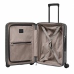 Βαλίτσα καμπίνας expandable πολυκαρβονική 20'' silver grey με 4 ρόδες ύψους 55cm NAUTICA