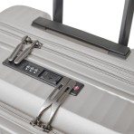 Βαλίτσα μεσαία expandable πολυκαρβονική 24'' silver grey με 4 ρόδες ύψους 55cm NAUTICA