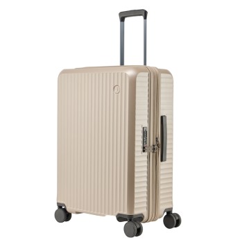 Βαλίτσα μεγάλη expandable πολυκαρβονική 28'' gold με 4 ρόδες ύψους 55cm NAUTICA