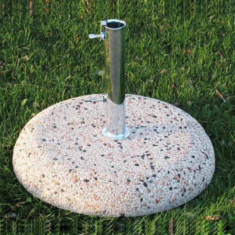 Βάση τσιμέντου με διακοσμητικό χαλίκι βάρους 35kgr SOLART