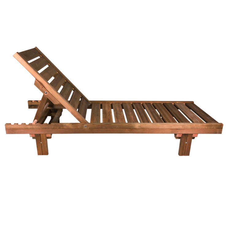 Ξαπλώστρα παραλίας 200x68x32cm ξύλο Σουηδικής πεύκης βαμμένη 