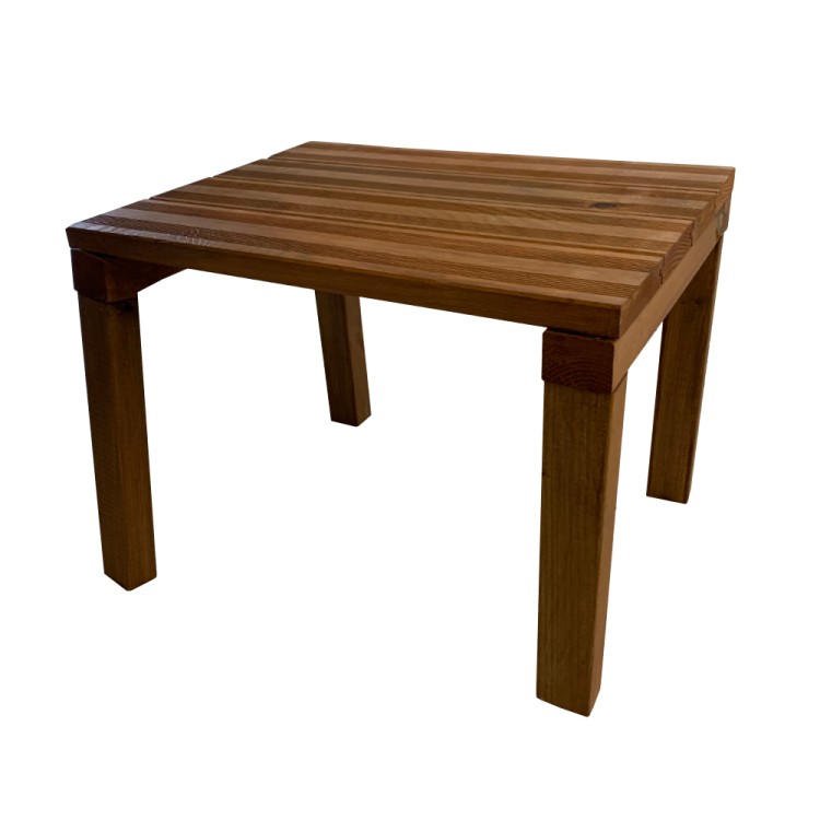Τραπεζάκι παραλίας 48x37x36cm ξύλο Σουηδικής πεύκης χωρίς βαφή 