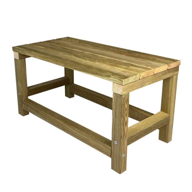 Τραπεζάκι παραλίας 70x37x36cm ξύλο Σουηδικής πεύκης χωρίς βαφή 