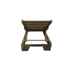 Ξαπλώστρα παραλίας 200x68x27,50cm ξύλο Σουηδικής πεύκης με σταθερά πόδια