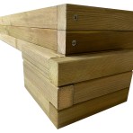 Ξαπλώστρα παραλίας 217x75x23cm από ξύλο Σουηδικής πεύκης για χωρίς βαφή μέγιστη αντοχή