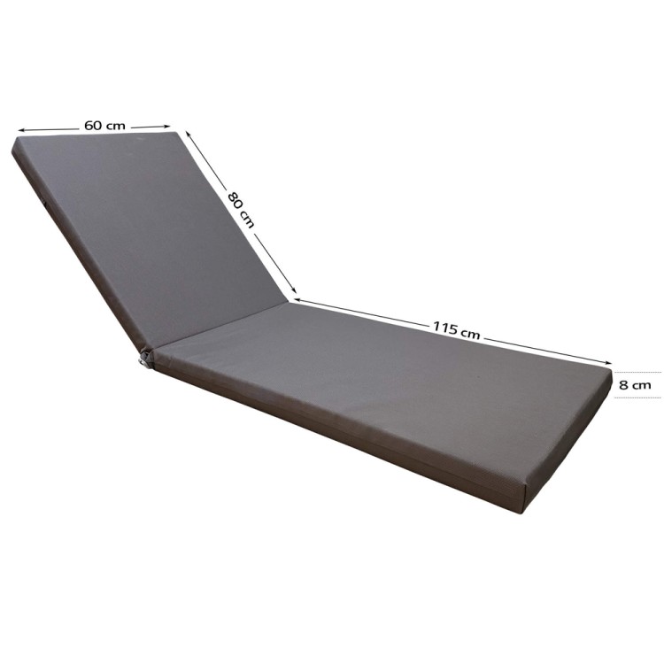 Μαξιλάρι ξαπλώστρας 195x60cm διάτρητο αφρολέξ πάχους 8cm