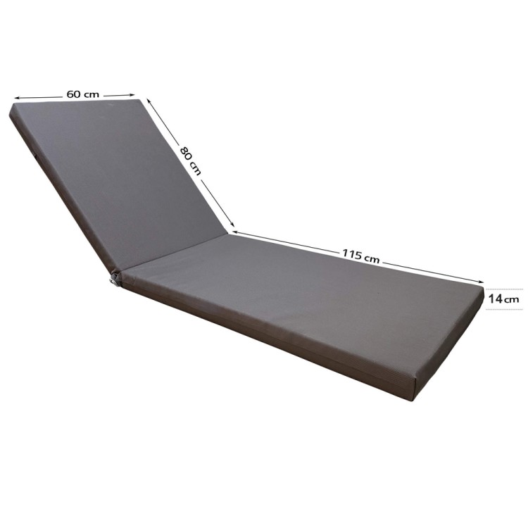 Μαξιλάρι ξαπλώστρας 195x60cm polyester αφρολέξ πάχους 14cm