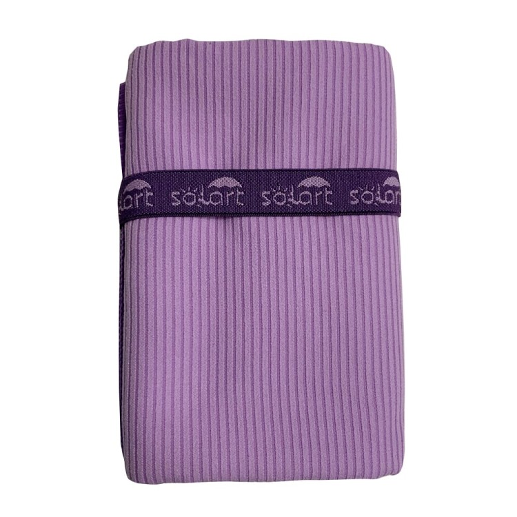 Πετσέτα θαλάσσης microfiber 75x150cm κοτλέ μωβ/μπλε SOLART