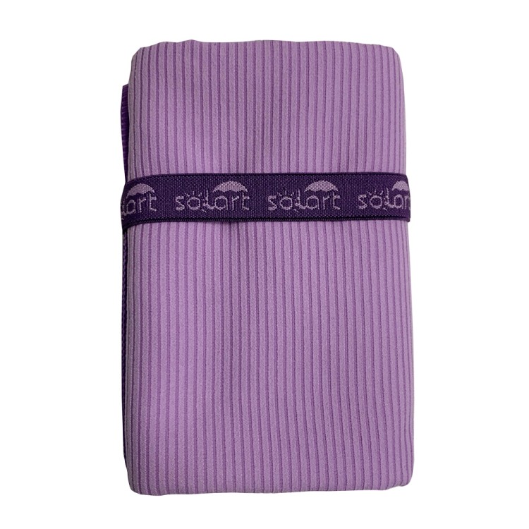 Πετσέτα θαλάσσης microfiber 110x175cm κοτλέ μωβ SOLART