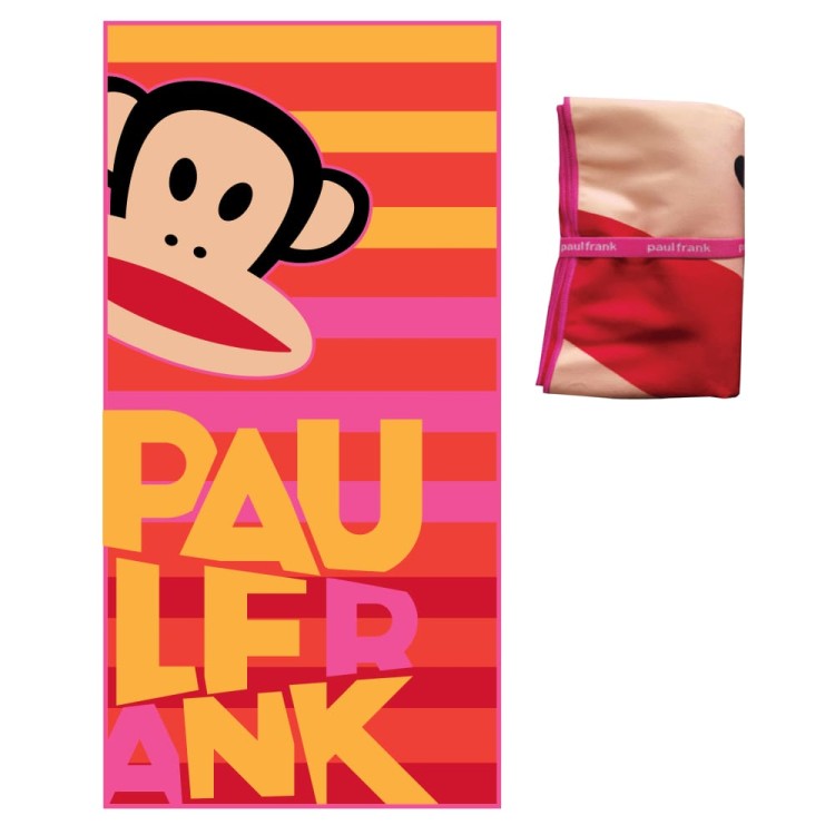 Πετσέτα θαλάσσης microfiber 90x180cm κόκκινη PAUL FRANK