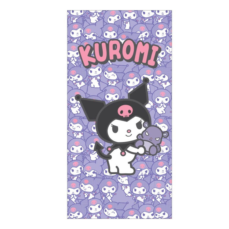 Πετσέτα θαλάσσης παιδική microfiber 70x140cm with print KUROMI