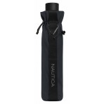 Ομπρέλα βροχής σπαστή 3s αυτόματo α/κ R63.5cm αντιανεμική polyester  PFAS-free μαύρη NAUTICA 
