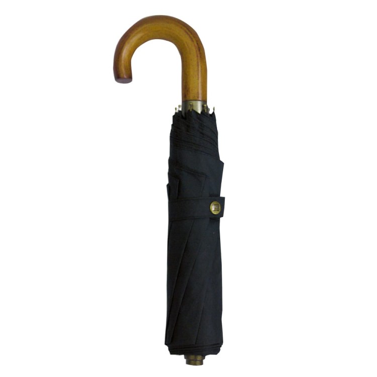 Ομπρέλα βροχής ανδρική σπαστή 3s αυτόματη R55cm polyester μαύρο GUY LAROCHE