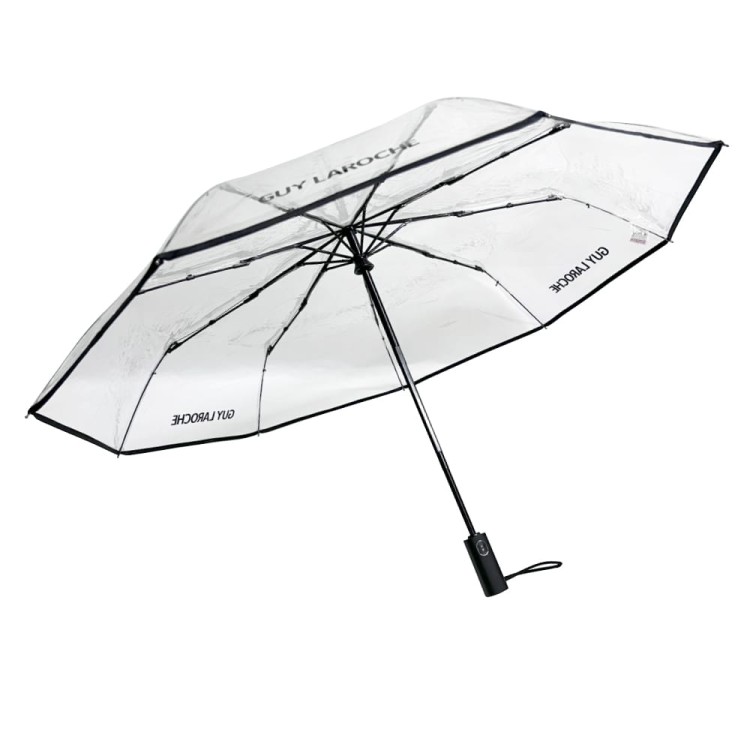 Ομπρέλα βροχής γυναικεία σπαστή 3s αυτόματο α/κ R50cm TPU διάφανη GUY LAROCHE Ομπρέλα βροχής γυναικεία σπαστή 3s αυτόματο α/κ R50cm TPU διάφανη GUY LAROCHE