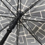 Ομπρέλα βροχής γυναικεία με μπαστούνι αυτόματη R58cm polyester logo print GUY LAROCHE