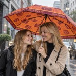 Ομπρέλα βροχής γυναικεία σπαστή 3s αυτόματη R53cm polyester πολύχρωμη logo GUY LAROCHE