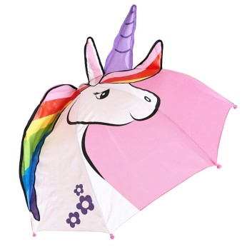 Ομπρέλα βροχής παιδική απλή 3D R45cm polyester ΜΟΝΟΚΕΡΟΣ