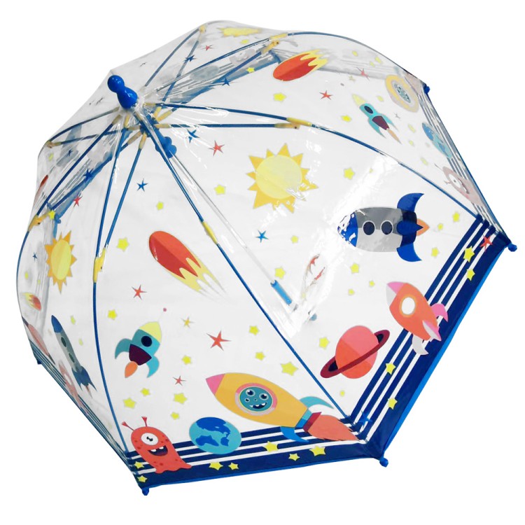 Ομπρέλα βροχής παιδική με μπαστούνι απλή R45cm POE ΔΙΑΣΤΗΜΑ