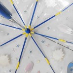 Ομπρέλα βροχής παιδική με μπαστούνι απλή R45cm POE ΔΙΑΣΤΗΜΑ